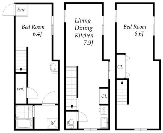 Garden Court四つ木の物件間取画像